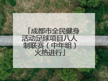 成都市全民健身活动足球项目八人制联赛（中年组）火热进行