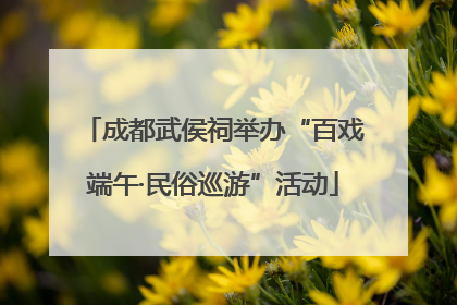 成都武侯祠举办“百戏端午·民俗巡游”活动