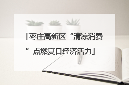 枣庄高新区“清凉消费”点燃夏日经济活力