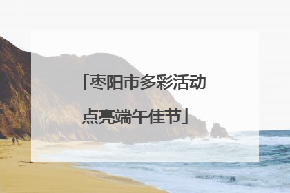 枣阳市多彩活动点亮端午佳节