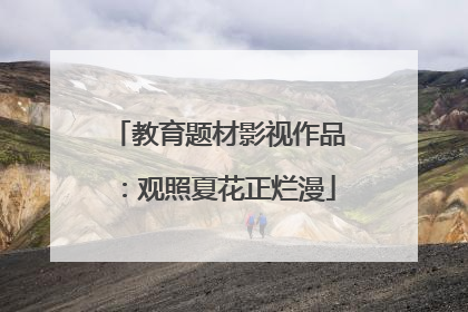 教育题材影视作品：观照夏花正烂漫