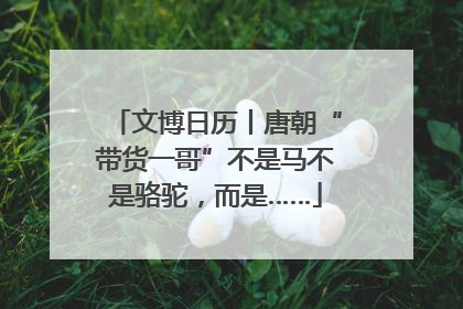 文博日历丨唐朝“带货一哥”不是马不是骆驼，而是……