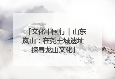 文化中国行｜山东岚山：在尧王城遗址探寻龙山文化