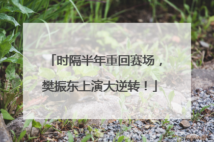 时隔半年重回赛场，樊振东上演大逆转！