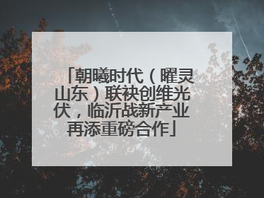 朝曦时代（曜灵山东）联袂创维光伏，临沂战新产业再添重磅合作