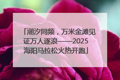潮汐同频，万米金滩见证万人逐浪——2025海阳马拉松火热开跑