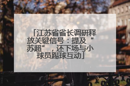 江苏省省长调研释放关键信号：提及“苏超”，还下场与小球员踢球互动