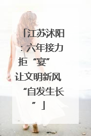 江苏沭阳：六年接力拒“宴” 让文明新风“自发生长”