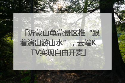沂蒙山龟蒙景区推“跟着演出游山水”，云端KTV实现自由开麦