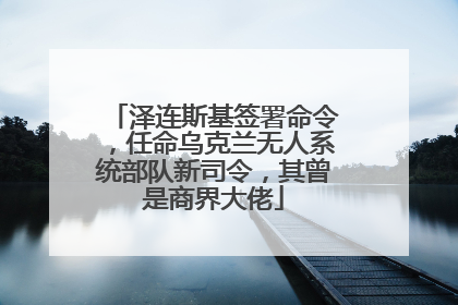 泽连斯基签署命令，任命乌克兰无人系统部队新司令，其曾是商界大佬