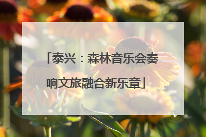 泰兴：森林音乐会奏响文旅融合新乐章