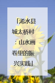浠水县城太桥村：山水画卷里的振兴实践