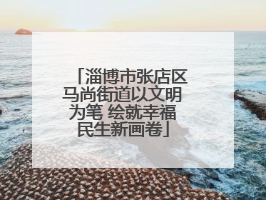 淄博市张店区马尚街道以文明为笔 绘就幸福民生新画卷