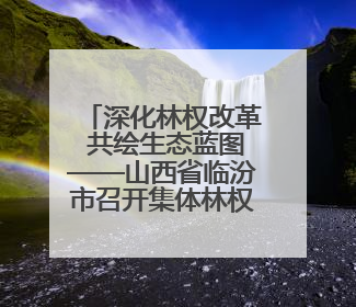 深化林权改革 共绘生态蓝图——山西省临汾市召开集体林权制度改革专题研讨会