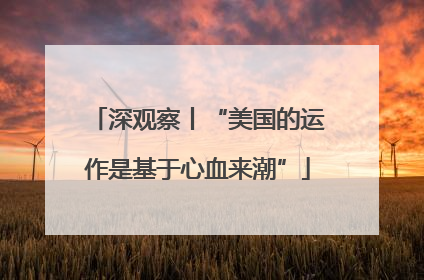 深观察丨“美国的运作是基于心血来潮”