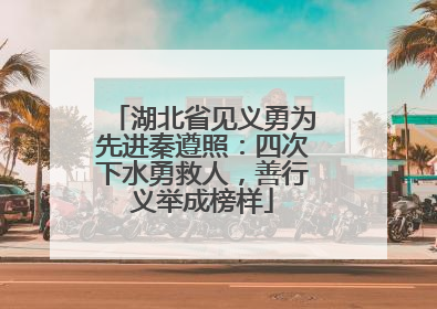 湖北省见义勇为先进秦遵照：四次下水勇救人，善行义举成榜样