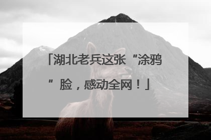 湖北老兵这张“涂鸦”脸，感动全网！