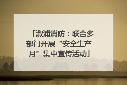 溆浦消防：联合多部门开展“安全生产月”集中宣传活动