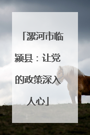 漯河市临颍县：让党的政策深入人心