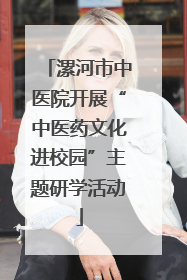漯河市中医院开展“中医药文化进校园”主题研学活动
