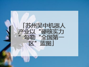 苏州吴中机器人产业以“硬核实力”勾勒“全国第一区”蓝图