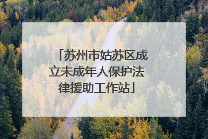 苏州市姑苏区成立未成年人保护法律援助工作站