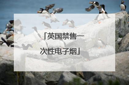 英国禁售一次性电子烟
