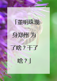 董明珠现身郑州 为了啥？干了啥？