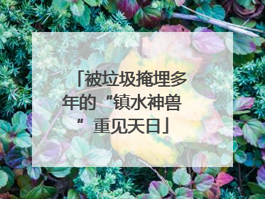 被垃圾掩埋多年的“镇水神兽”重见天日