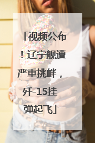 视频公布！辽宁舰遭严重挑衅，歼-15挂弹起飞