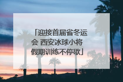 迎接首届省冬运会 西安冰球小将假期训练不停歇