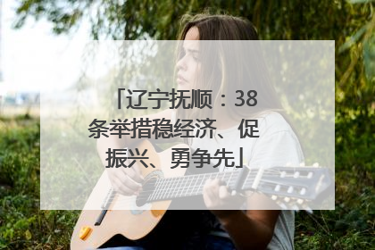 辽宁抚顺：38条举措稳经济、促振兴、勇争先