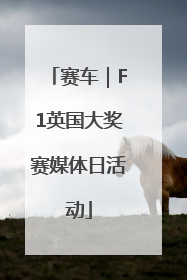 赛车｜F1英国大奖赛媒体日活动