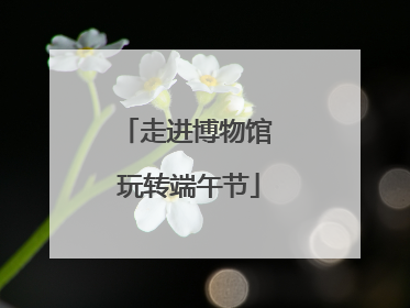 走进博物馆 玩转端午节