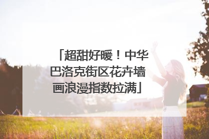 超甜好暖！中华巴洛克街区花卉墙画浪漫指数拉满