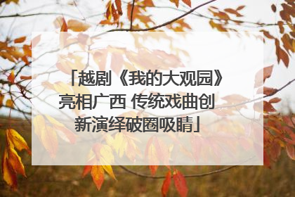 越剧《我的大观园》亮相广西 传统戏曲创新演绎破圈吸睛