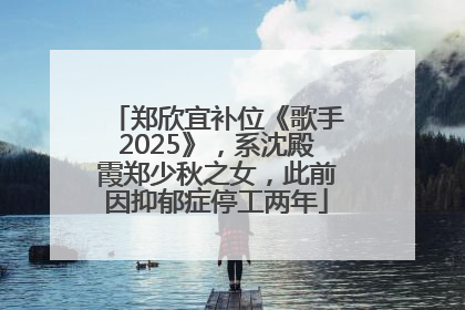郑欣宜补位《歌手2025》，系沈殿霞郑少秋之女，此前因抑郁症停工两年