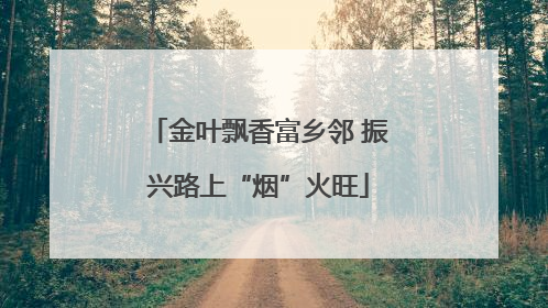 金叶飘香富乡邻 振兴路上“烟”火旺