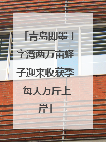 青岛即墨丁字湾两万亩蛏子迎来收获季 每天万斤上岸