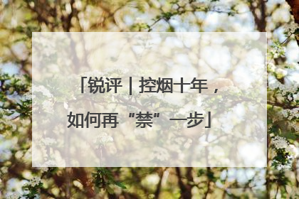 锐评｜控烟十年，如何再“禁”一步