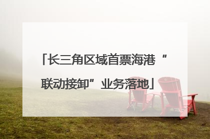 长三角区域首票海港“联动接卸”业务落地