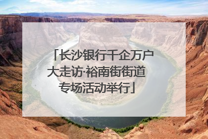 长沙银行千企万户大走访·裕南街街道专场活动举行