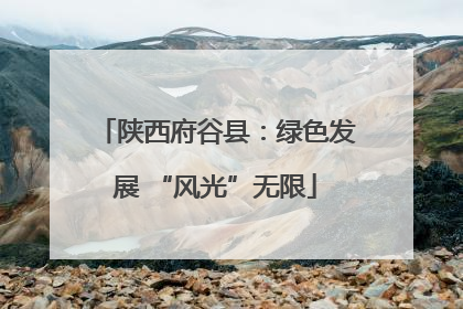 陕西府谷县：绿色发展 “风光”无限