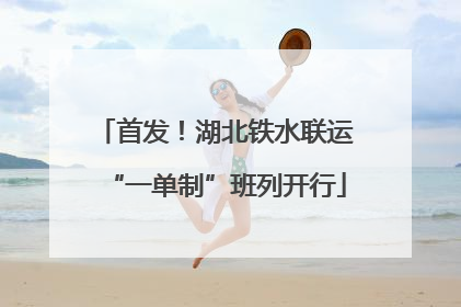 首发！湖北铁水联运“一单制”班列开行