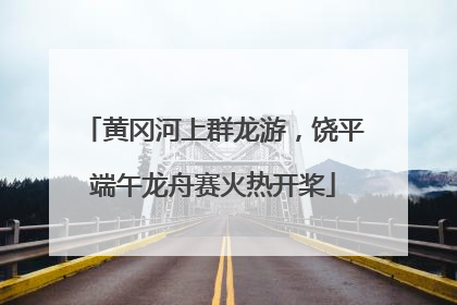 黄冈河上群龙游，饶平端午龙舟赛火热开桨