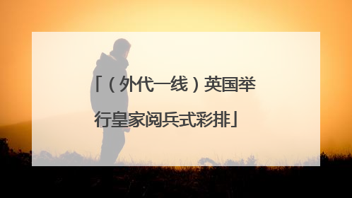 （外代一线）英国举行皇家阅兵式彩排