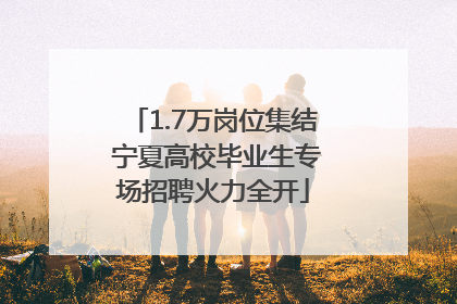 1.7万岗位集结 宁夏高校毕业生专场招聘火力全开