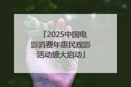 2025中国电影消费年惠民观影活动盛大启动