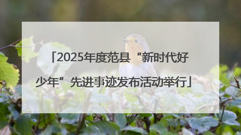 2025年度范县“新时代好少年”先进事迹发布活动举行