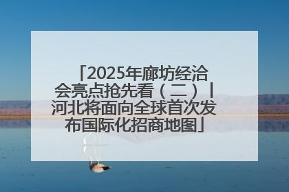 2025年廊坊经洽会亮点抢先看（二）丨河北将面向全球首次发布国际化招商地图